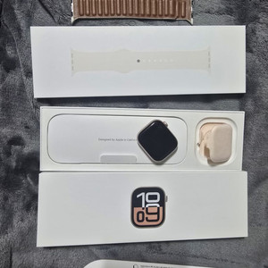 애플워치10 42 GPS 로즈골드 애플케어플러스