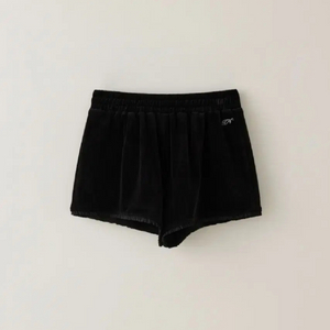 (새상품) 타낫 T/T 벨벳 하프 팬츠 #블랙
