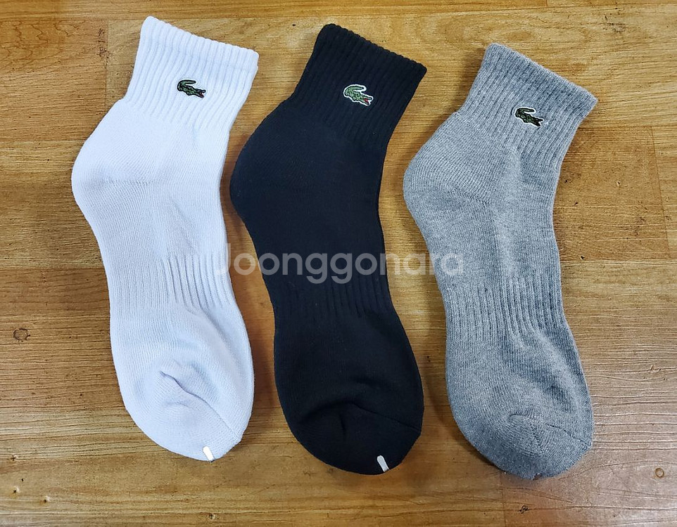 라코스테양말 스포츠 중목 남성용 10켤레--0