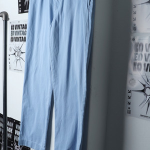 (2XL) 폴로 랄프로렌 면바지 팬츠 작은오염 블루