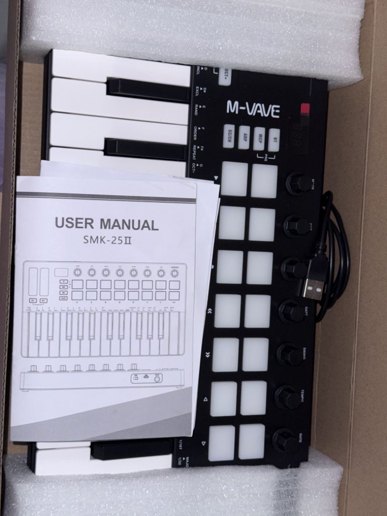 M-VAVE25 SMK25 런치패드 음악 편곡 미디