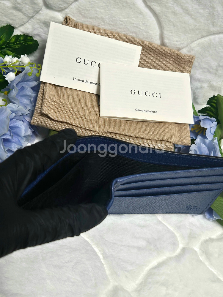 구찌 남성 GG 인터로킹 투톤 반지갑--3