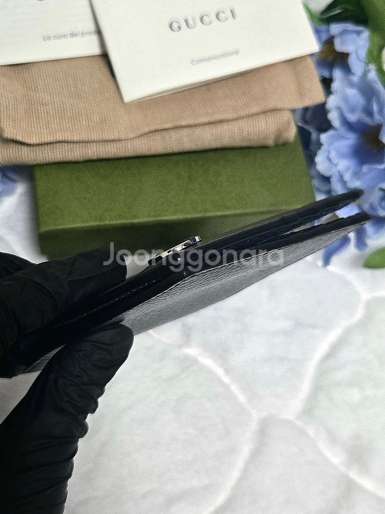 구찌 남성 GG 인터로킹 투톤 반지갑--9