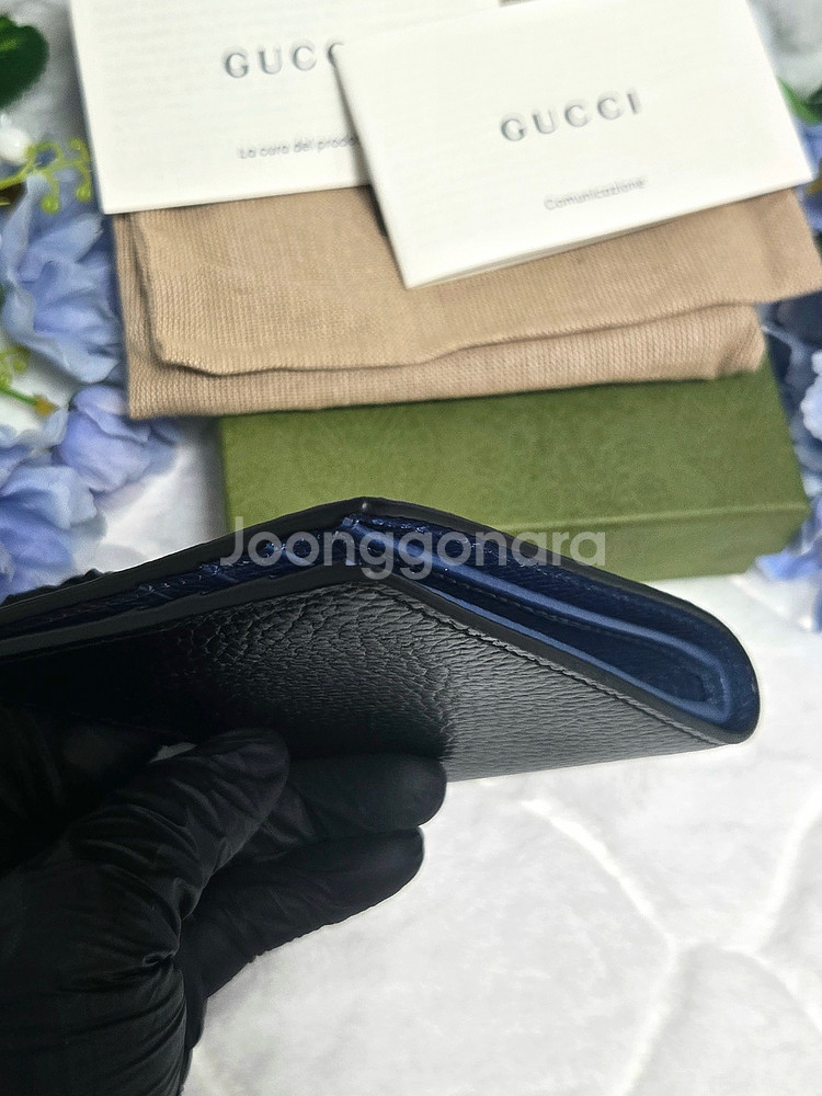 구찌 남성 GG 인터로킹 투톤 반지갑--8