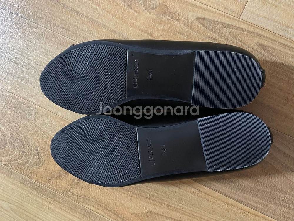 그레이룸 둥근코 배색 플랫 무광블랙240--2