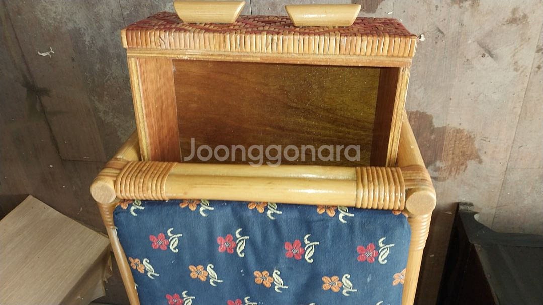 왕골 화장대 세트--2