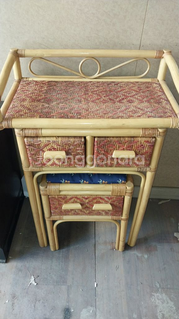 왕골 화장대 세트--0