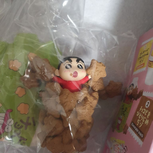 짱구 가챠 리멘트 간식타임 초코비, 풍선껌, 흰둥이