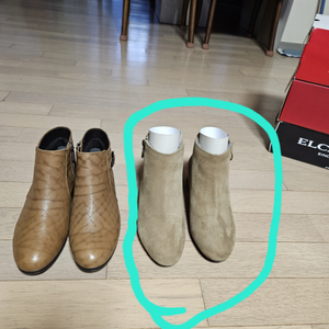 엘칸토 스웨이드 퍼부츠