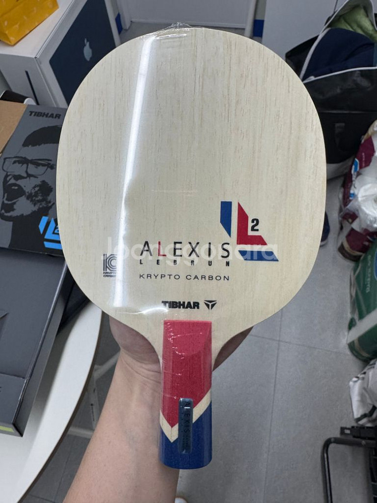 탁구라켓 알렉시스 르브론 크립토 카본 중펜 85.9g--0