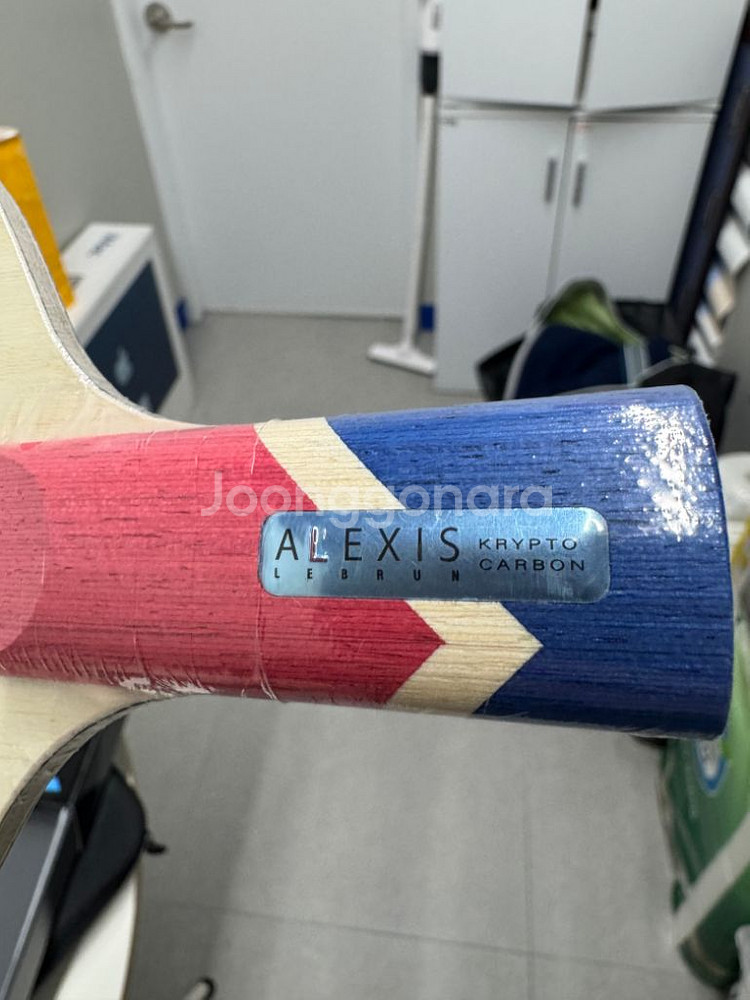 탁구라켓 알렉시스 르브론 크립토 카본 중펜 85.9g--5
