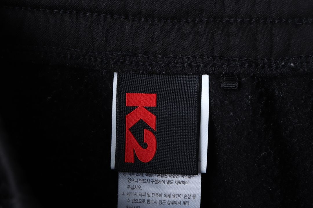 (L) K2 케이투 트레이닝복 바지 블랙 기모 한정판 이미지