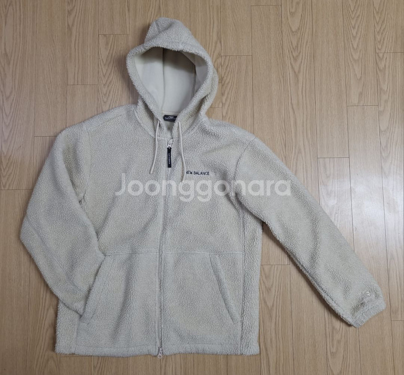 뉴발란스 UNI NB 레터링 후리스 (플리스)후드집업--0