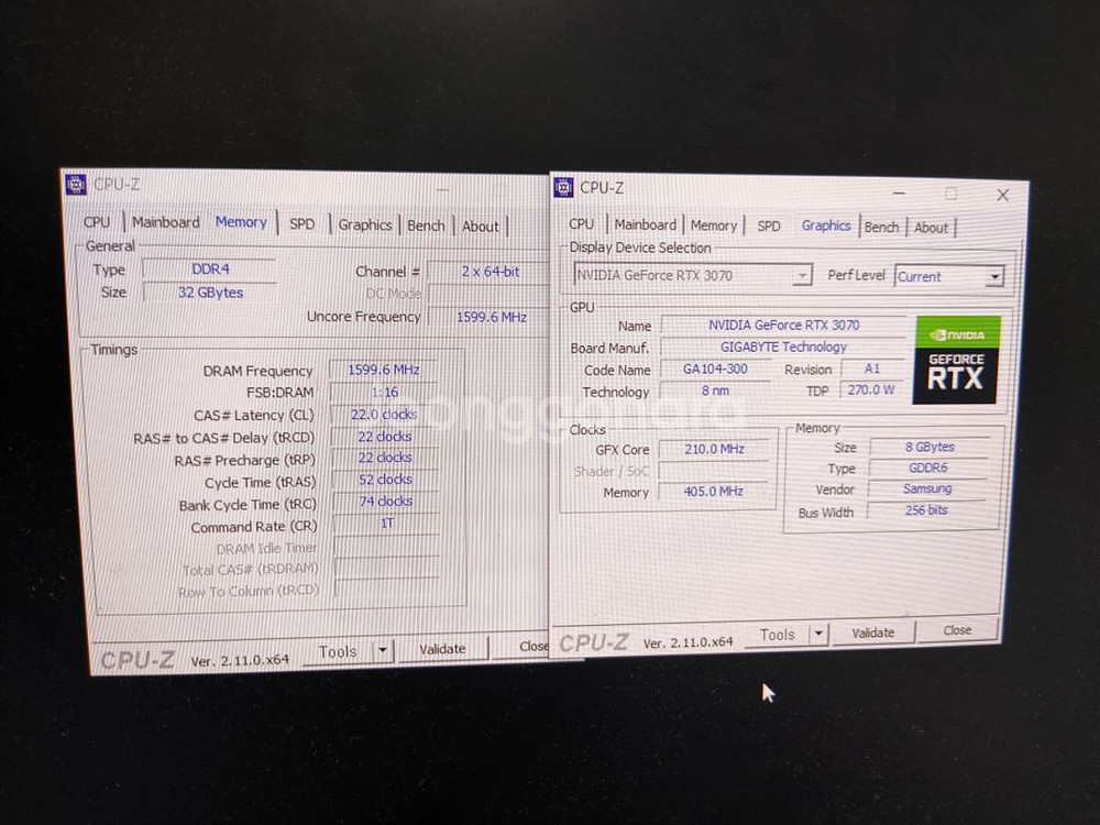 게이밍 컴퓨터 라이젠 5600 RTX3070 케이스신품--2