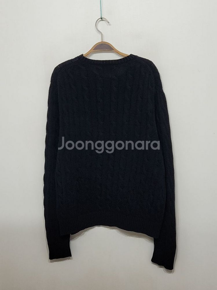 (XL) 랄프로렌 폴로 꽈배기 니트 블랙 케이블 스웨터--5