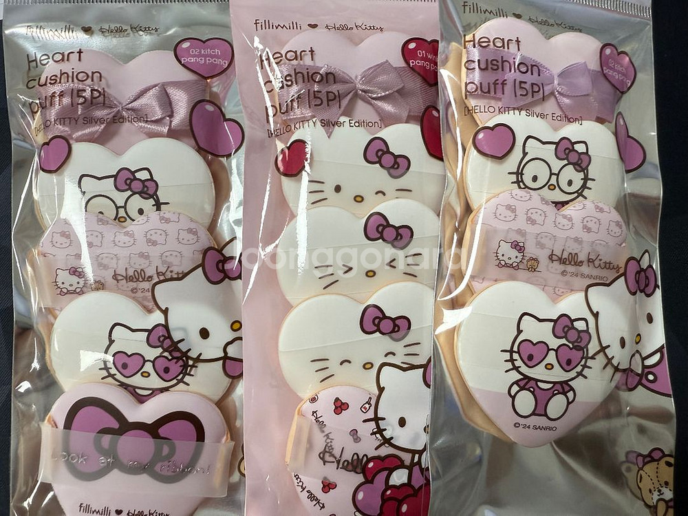 필리밀리 키티 퍼프 3개 일괄--0