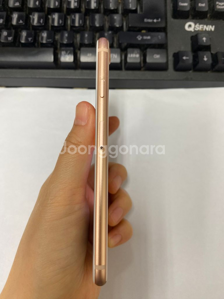 아이폰8 로즈골드 액정뒷면SS급 64GB 배터리100--5