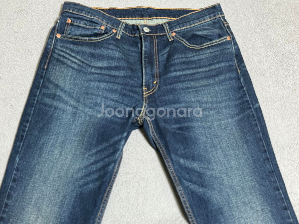 2회착 리바이스 511 W34 L30 중청 데님 청바지--3