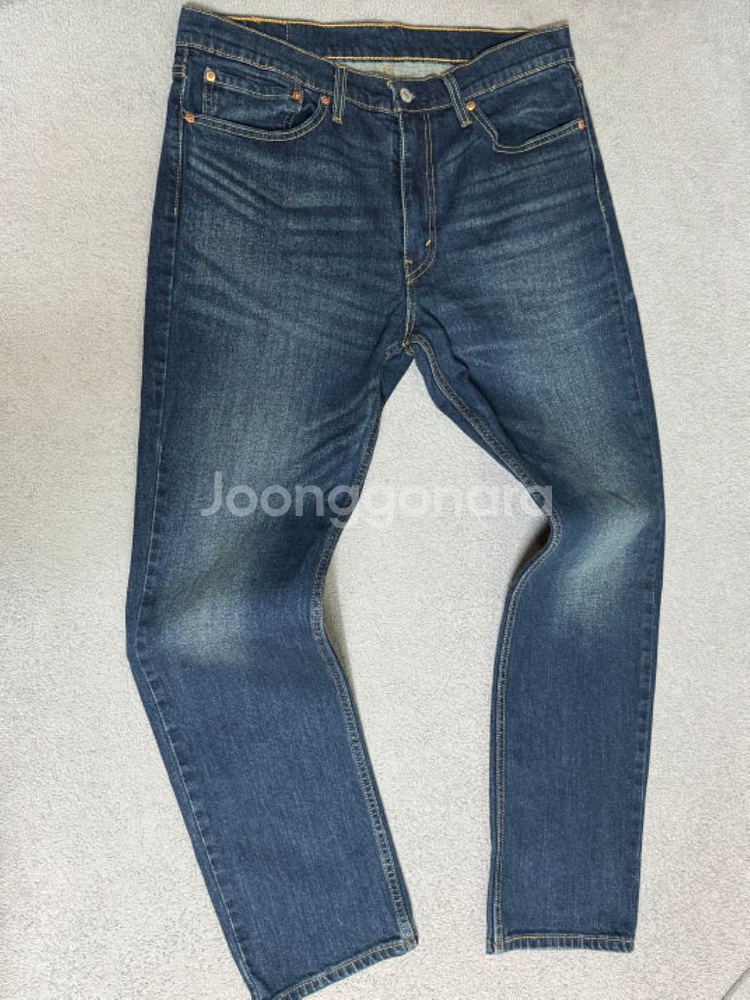 2회착 리바이스 511 W34 L30 중청 데님 청바지--1