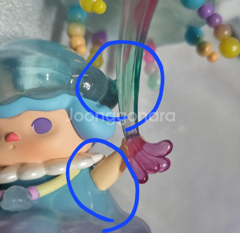 파손 순접) 팝마트 푸키 해파리 피규어--2