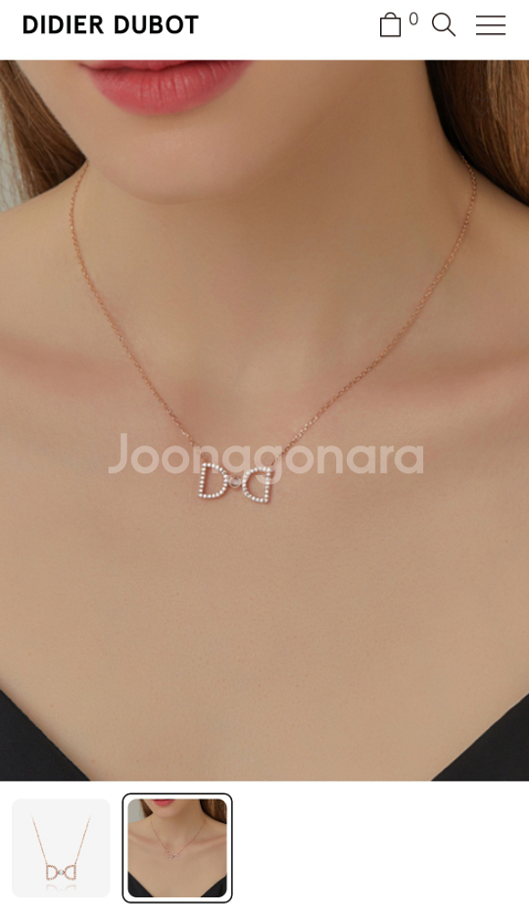 [정품] 디디에두보 목걸이 14k 판매--1