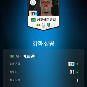 FC온라인 에두아르 멘디 11카 팝니다