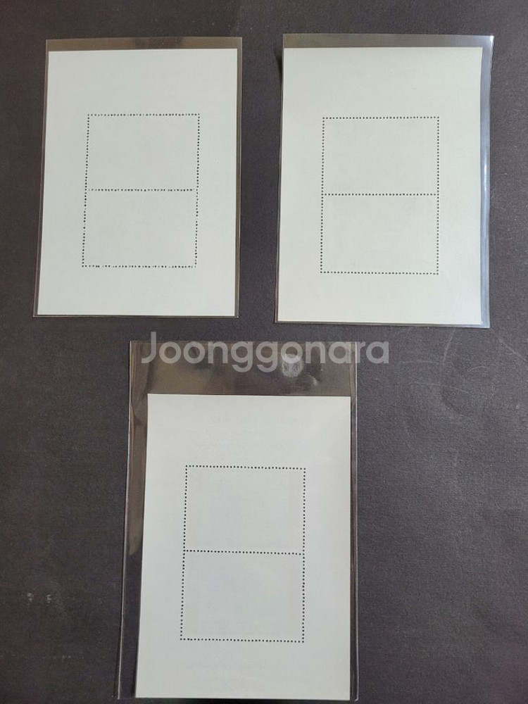 1979~80년 한국미술오천년 특별우표 3종 시트 신--4