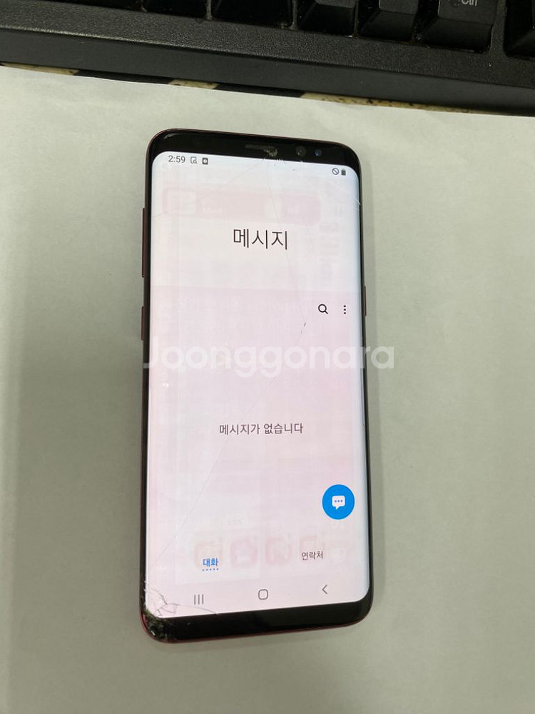 SK 갤럭시S8 부분파손폰 기능정상 게임용 업무용 추천--3