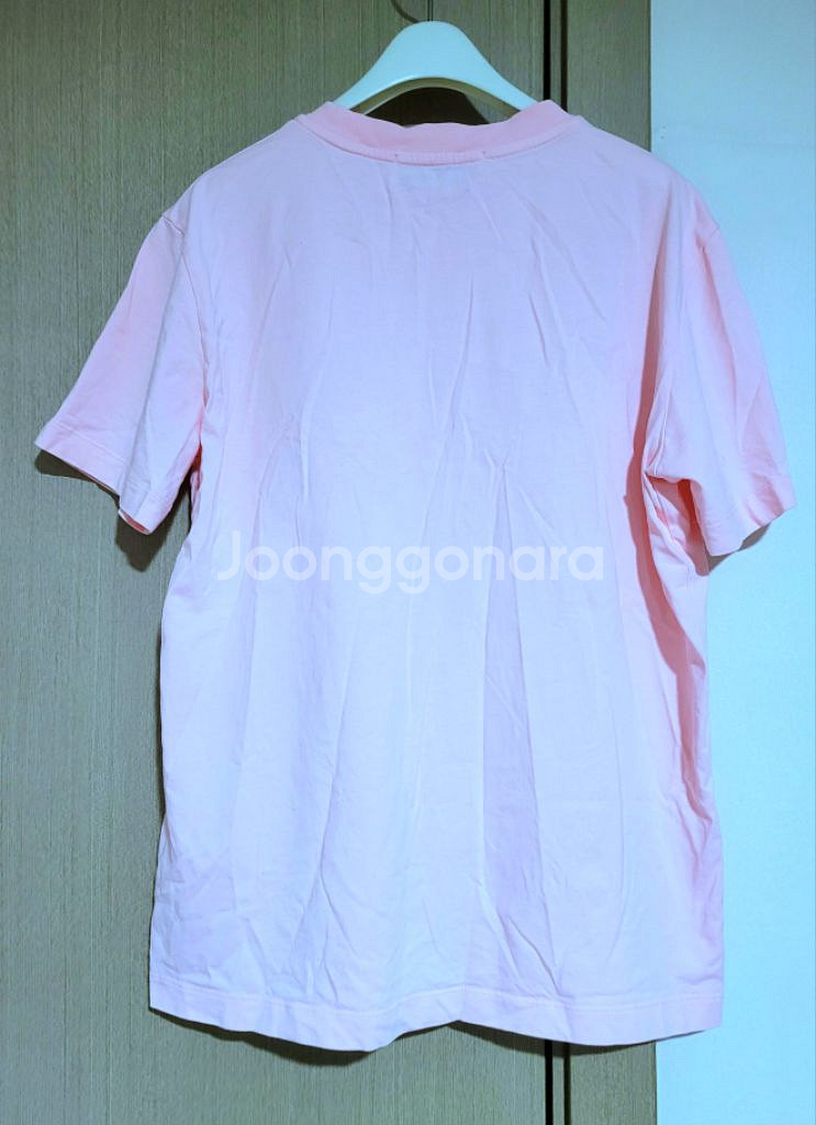 MSGM 밀라노이태리 핑크 면100반팔티 가슴둘레100--4