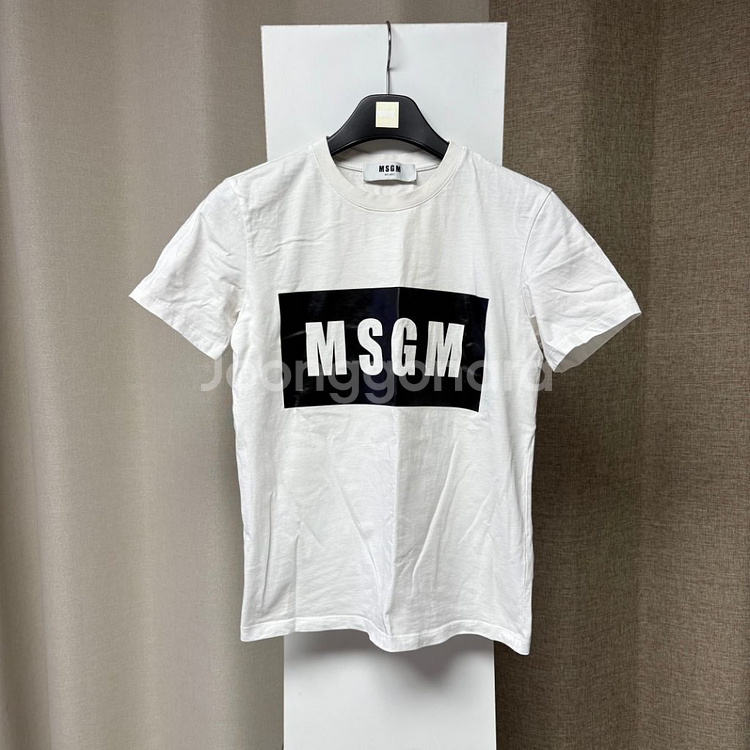 MSGM 라운드 반팔 여성S--0