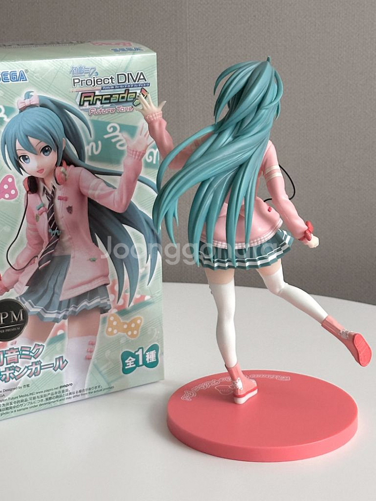 (상자O) 하츠네 미쿠 프로젝트 디바 리본걸 피규어--1