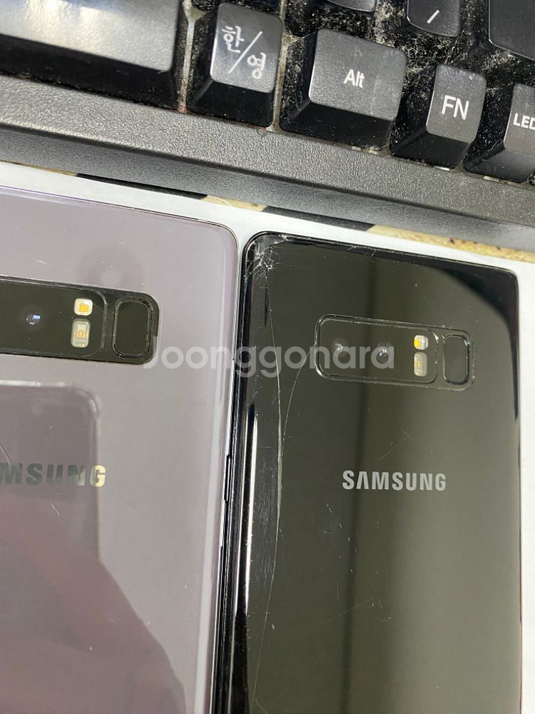 갤럭시노트8 부분파손폰 잔상폰 기능정상 게임폰 추천--2