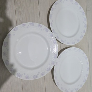 접시 그릇 행남자기 3개