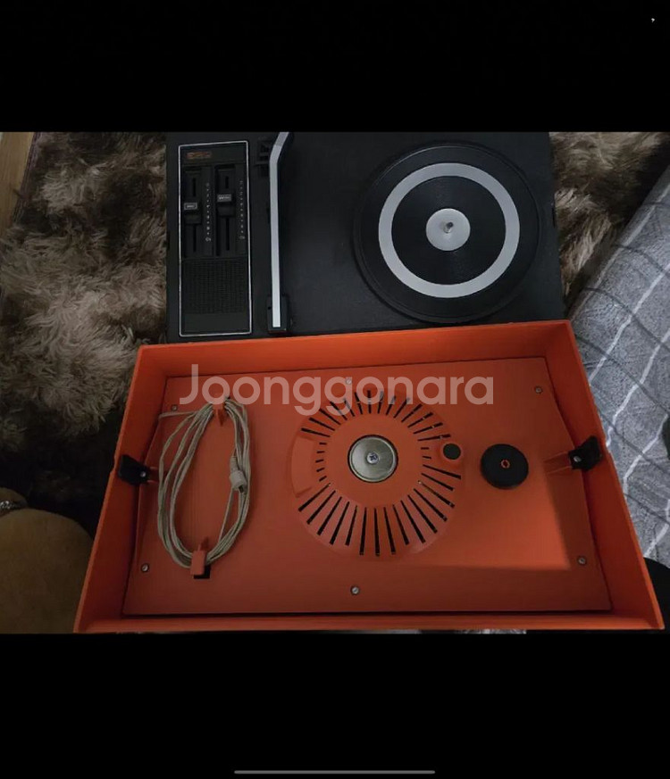 lp플레이어 523포터블 일체형 턴테이블 +여분바늘세트--1