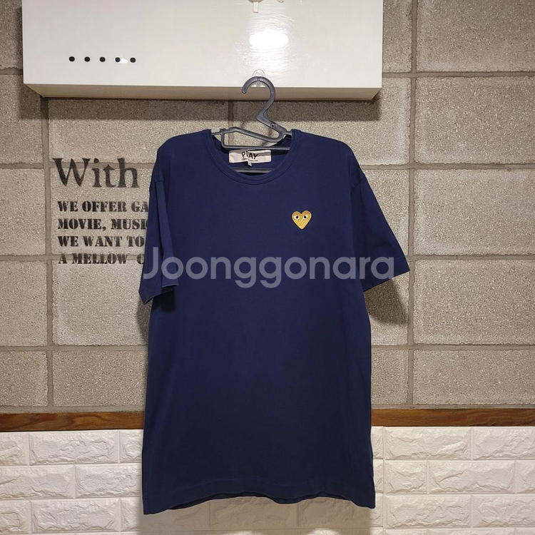 꼼데가르송 골드와펜 반팔 XL--0