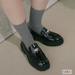 청키 워커창 페니로퍼 - 굽 5cm