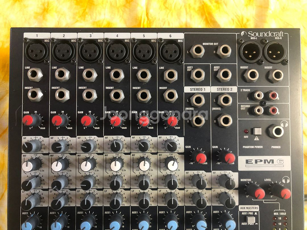 Soundcraft / EPM6 / 6채널 믹서--2