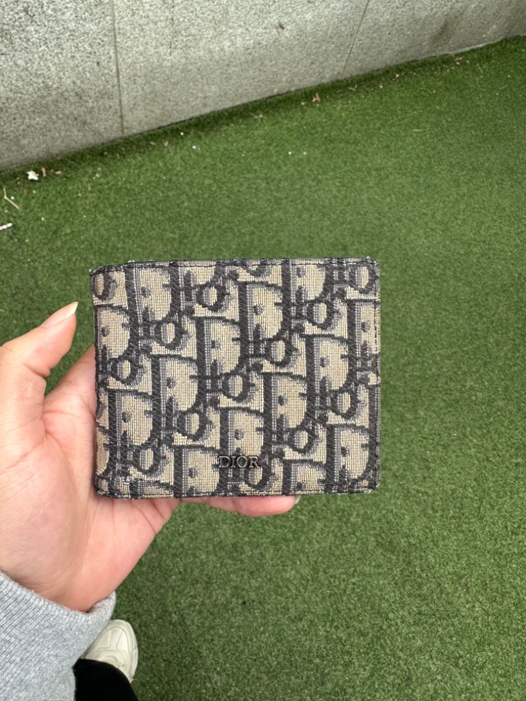 디올 오블리크 컴팩트 코인 반지갑