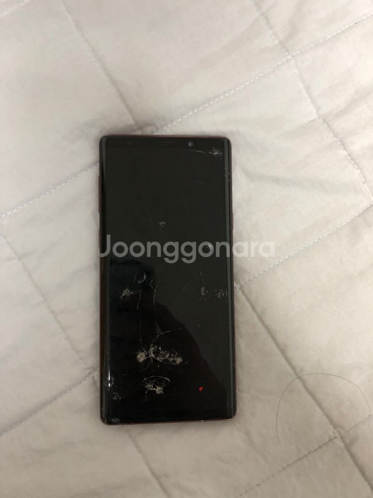 삼성 갤럭시 노트9 액정파손--1