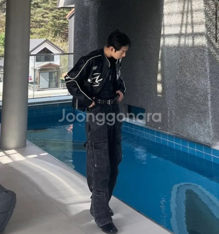 낫포너드 레더 레이싱 자켓--1
