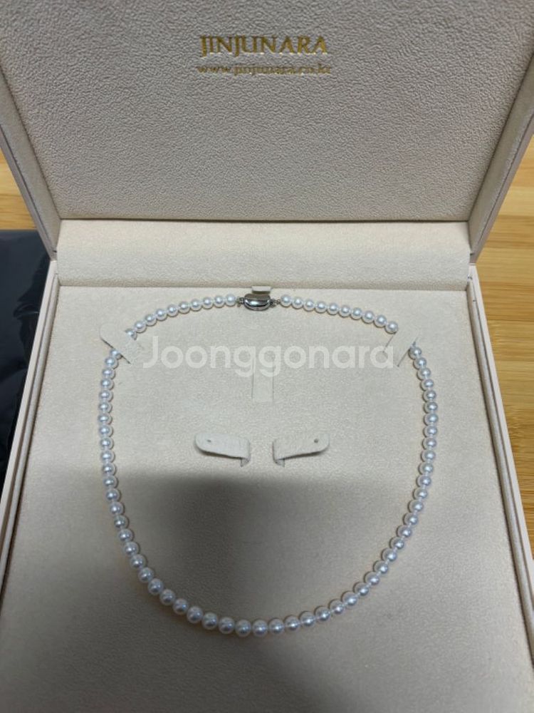 진주나라 5mm 담수진주 목걸이--0