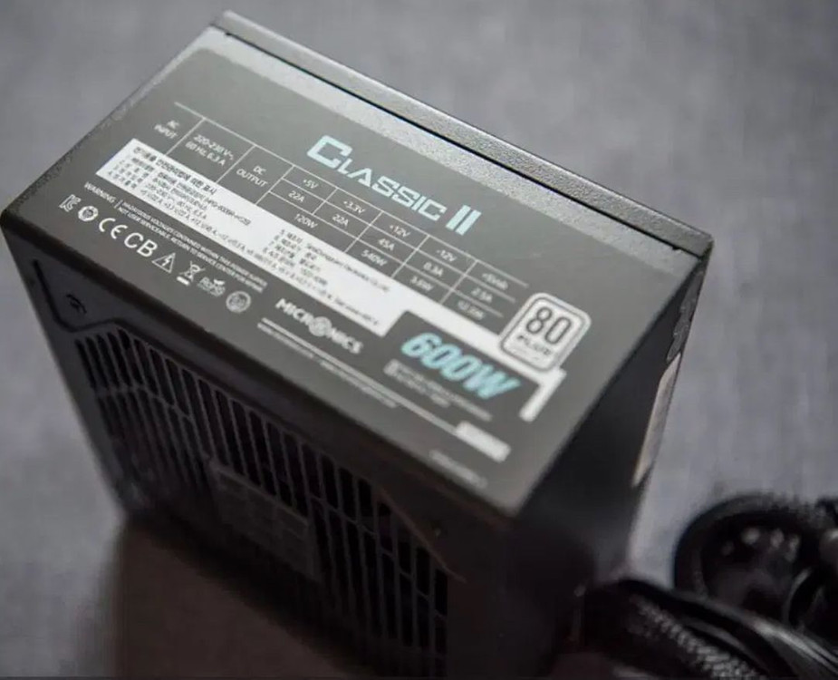 마이크로닉스 Classic II 600W 파워 이미지