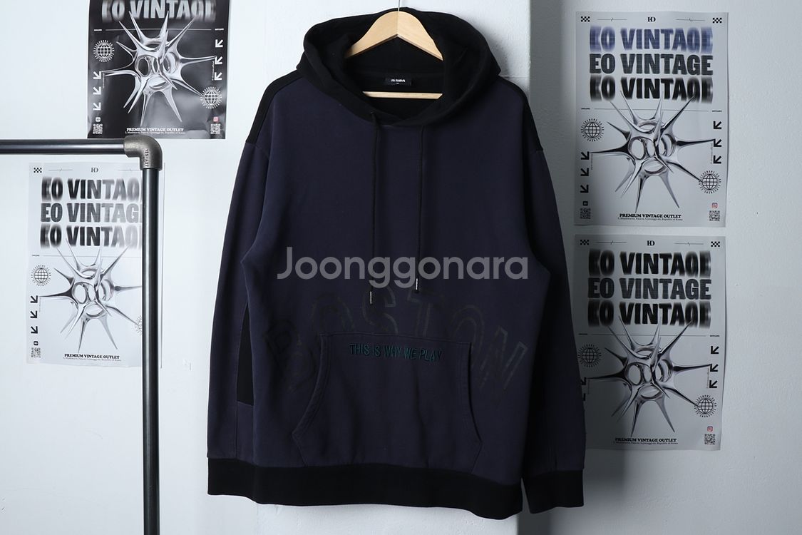 (XL) NBA 엔비에이 후드티셔츠 보스턴셀틱 네이비--1