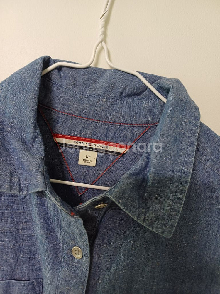 여성 타미힐피거 청 데님셔츠 (90)--2
