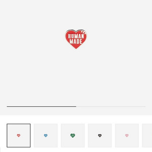 휴먼메이드 하트핀뱃지 24000원팝니다