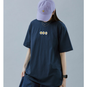 뉴진스 x 무라카미 다카시 콜라보 티셔츠 네이비 XL