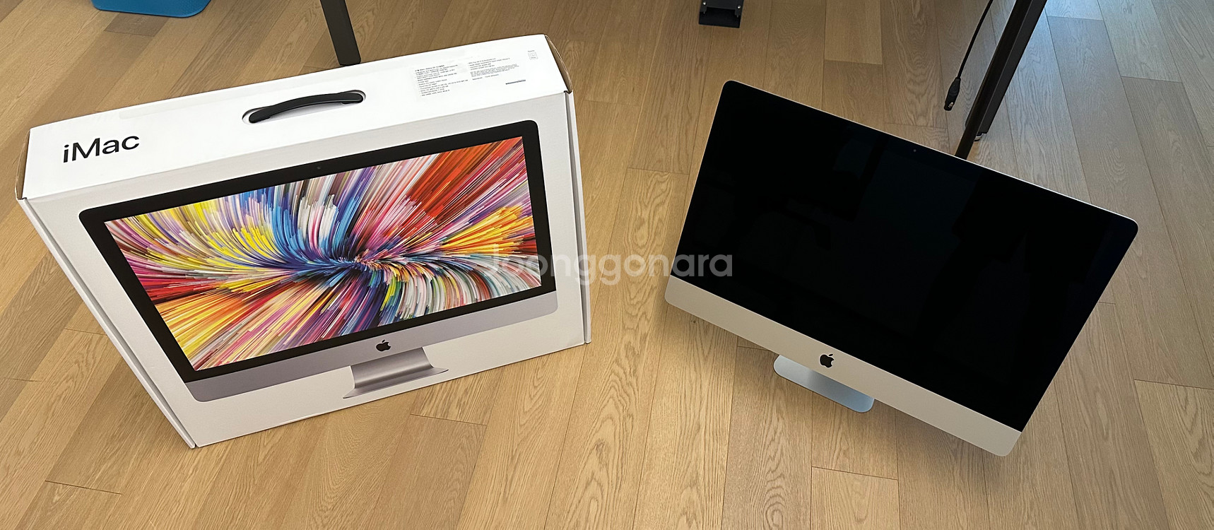 아이맥 27인치 i5 (2020) 풀패키지 판매합니다.--0