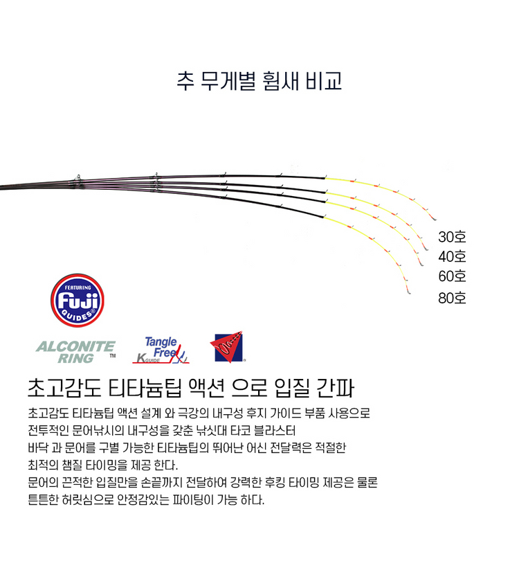 티타늄팁 문어 낚싯대 B175MH 국산 낚시 새상품 이미지