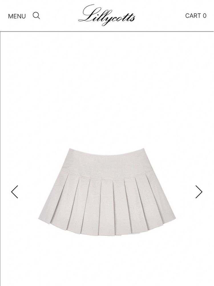 릴리코츠 샌드 플리츠 스커트 (새상품)--1