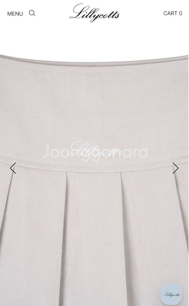 릴리코츠 샌드 플리츠 스커트 (새상품)--2